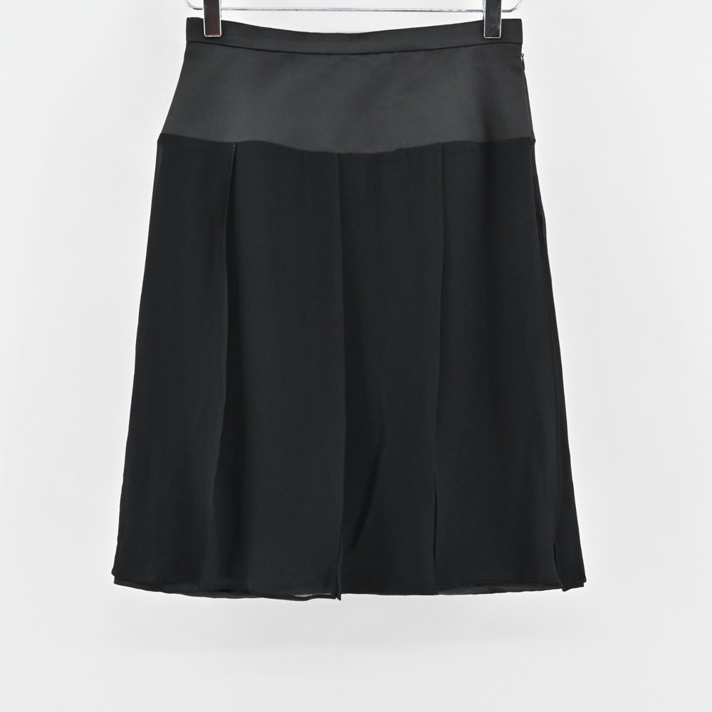 Frans Baviera Black Pleated Skirt Size S ALine Mini Whimsigoth‎ Dark Academia